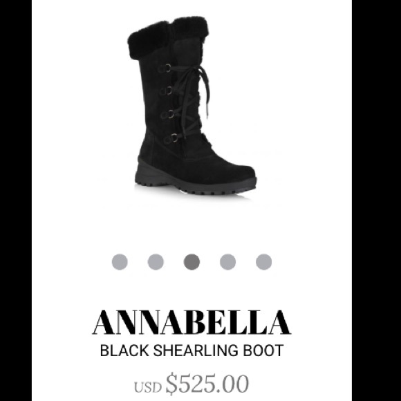 La Canadienne Annabella Black Shearling 